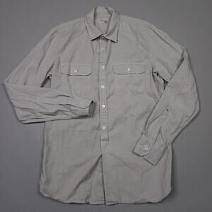 Glanshirt Slowear Double Front Pocket Cotton Button Up Shirt 41 Fits Like M